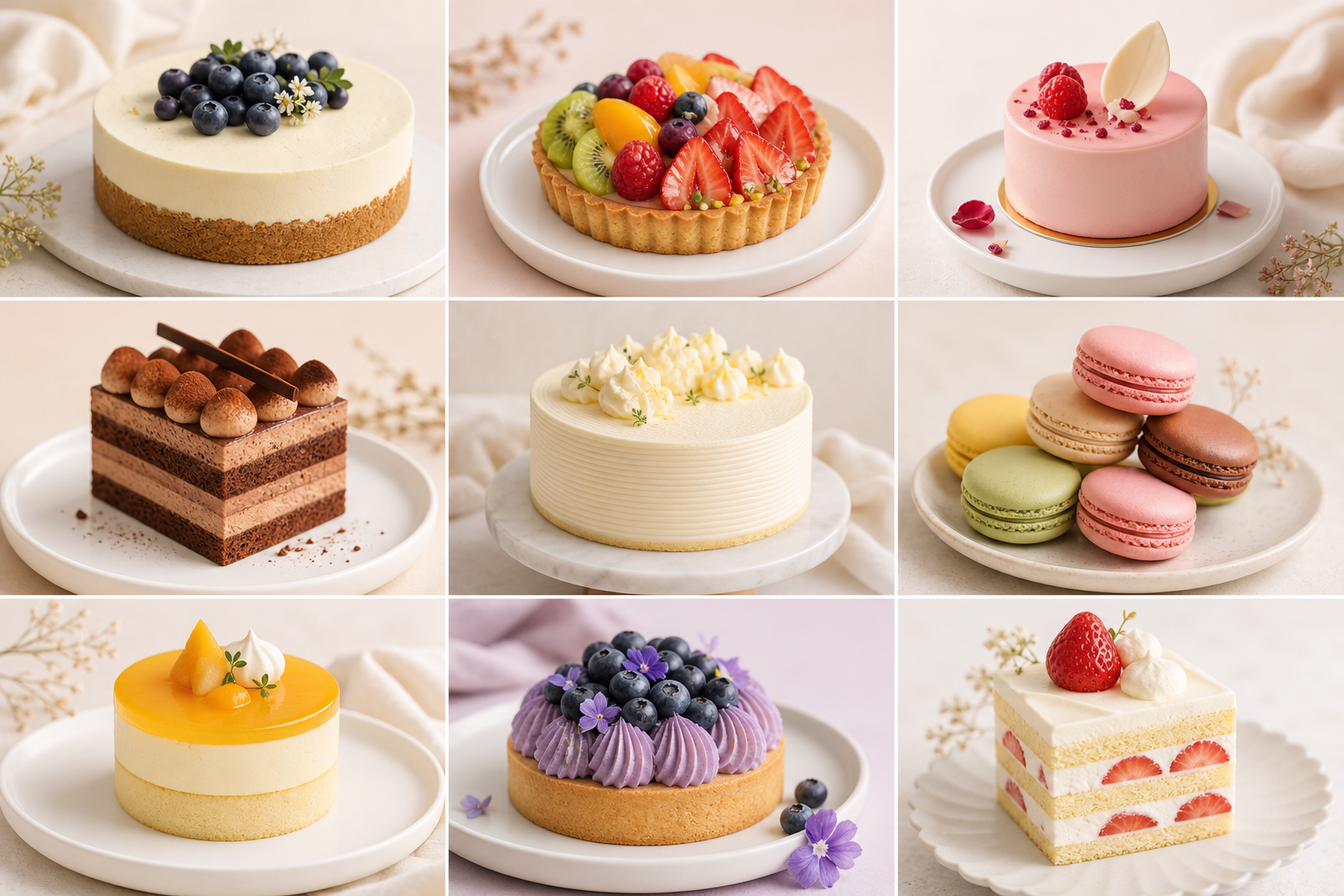 Gallery of desserts you'll learn to make