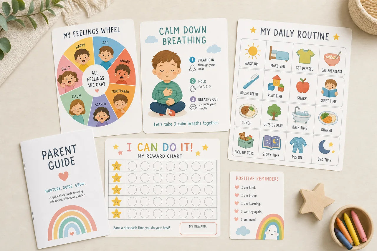 The Calm Kids Toolkit — printable cards for toddlers